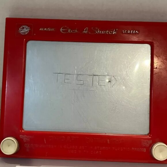 Vintage Etch A Sketch Screen #505 Ohio Art Classic Heavy Use Tested - Picture 2 of 5